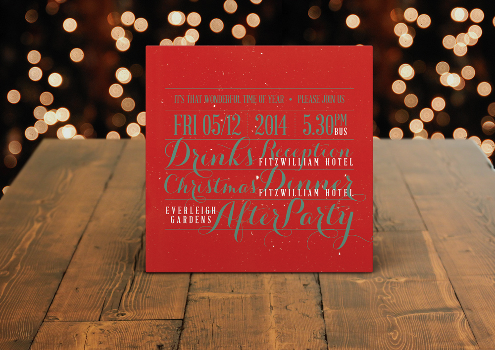 christmas party invitation design
